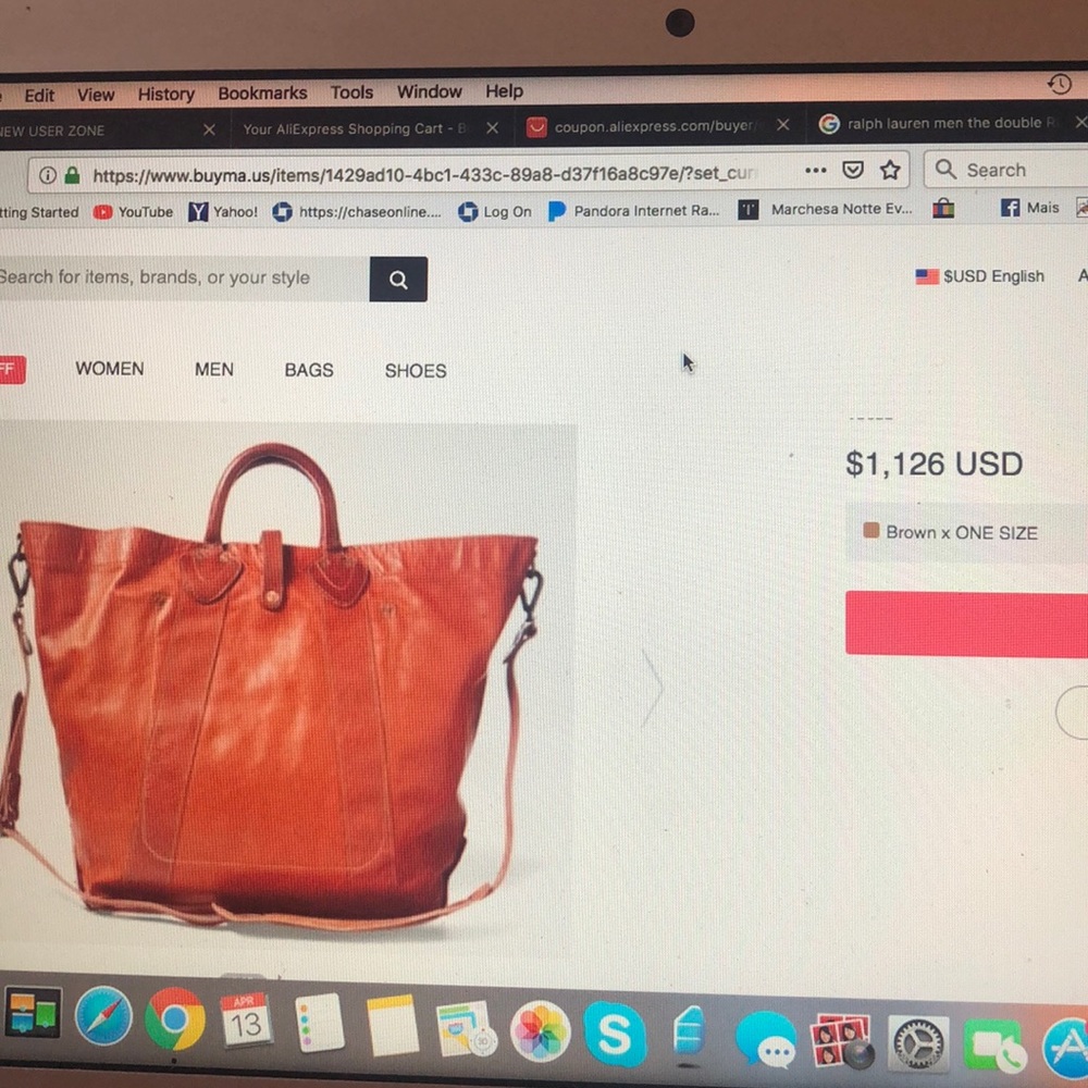 Ralph Lauren men’s tote new